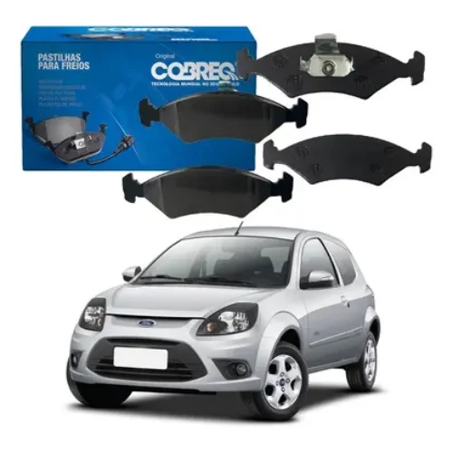 PASTILHA FREIO DIANTEIRO FIESTA/KA/COURIER (DISCO VENTILADO) COBREQ N-138
