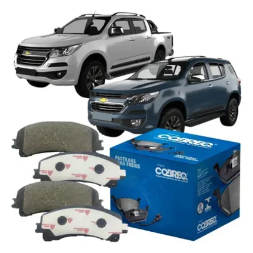 PASTILHA FREIO DIANTEIRO S10 4X2 4X4 TODAS/TRAILBLAZER COBREQ N-2049