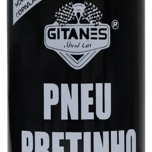 Pneu Pretinho Brilho Intenso  Gitanes 500ml Preto