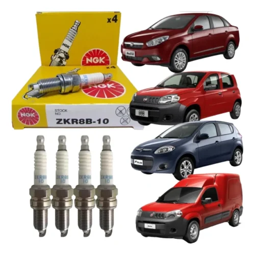 Jogo Vela Ingk Zkr8b-10 Fiorino Palio Punto Strada Uno Siena