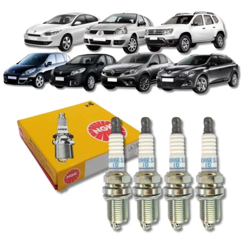 Vela Ignição BKR6ESZ-10 Clio 1.6 16V 04/ Logan 1.6 16V 07/ Duster 1.6 2.0 16V 11/