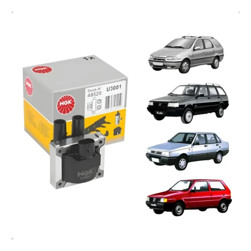 Bobina Ignição Elba Fiorino Palio Prêmio Siena Strada U3001