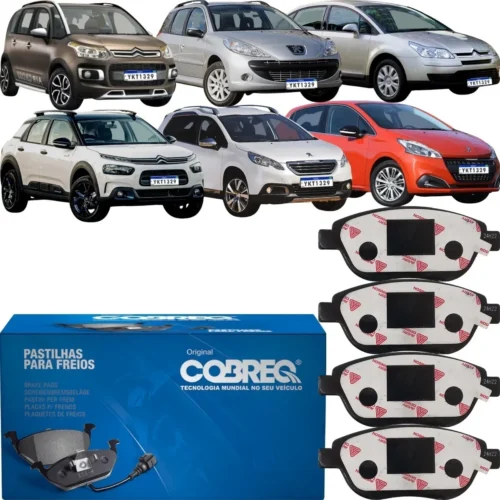 PASTILHA FREIO DIANTEIRO AIRCROSS/C3 PICASSO/C4 CACTUS/C4/C4 PALLAS/207/208/307 COBREQ N-1168