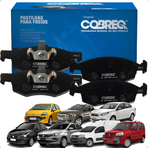 PASTILHA FREIO DIANTEIRO ARGO 1.3/CRONOS 1.3/GRANDSIENA/NOVAFIORINO/PUNTO/DOBLO/PEUGEOT PARTNER COBREQ N-547