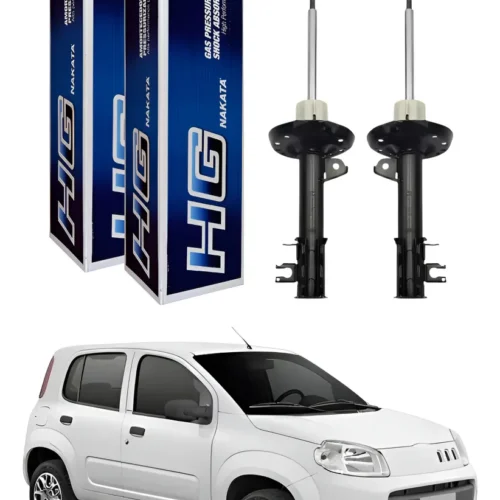 PAR AMORTECEDOR DIANTEIRO UNO WAY/VIVACE/SPORTING/SPORTING COM BARRA ESTABELIZADORA NAKATA HG33062 HG33063