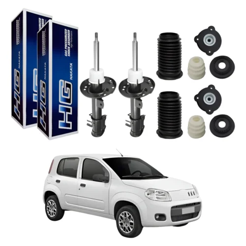 PAR AMORTECEDOR COM BARRA ESTABELIZADORA NAKATA KIT AMORTECEDOR COMPLETO MONROE AXIOS UNO WAY/VIVACE/SPORTING/ATRACTIVE  HG-33062 HG-33063 02618 MONROE AXIOS