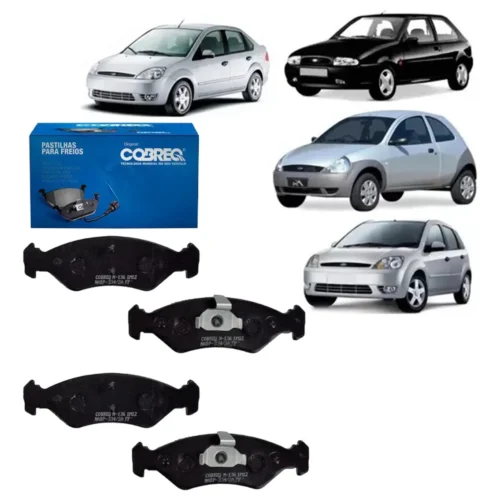 PASTILHA FREIO DIANTEIRO FIESTA/FORD KA (DISCO SOLIDO) COBREQ N-136
