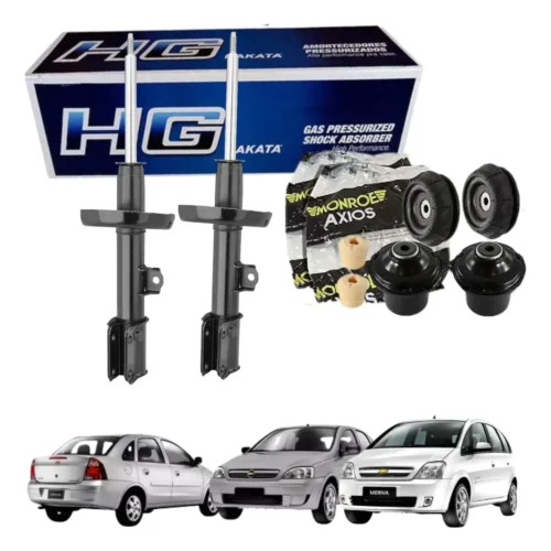 Amortecedor Dianteiro Nakata+KITCOMPLETOS Axios Corsa Montana Meriva HG31104 HG3105 01656 MONROE AXIOS