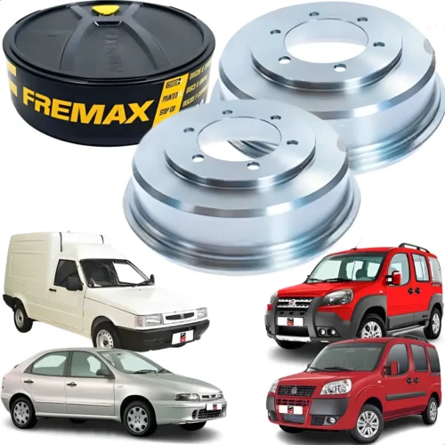 Par 2 Tambor De Freio TRASEIRO BRAVA/DOBLO/FIORINO/500/PALIO ADVEN/UNO/TEMPRA/STRADA//PUNTO/STILO/MAREA/IDEA ADVENTURE FREMAX BD 9600