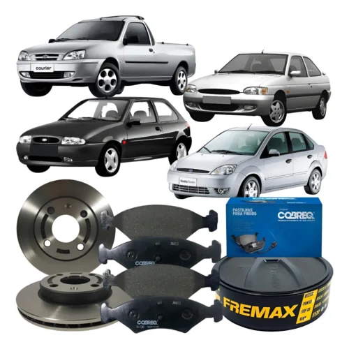 Kit Disco Freio Ventilado Pastilha FORDKA/COURIER/FIESTA/ESCORT ZETEC BD1064 N-138
