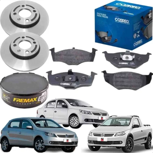Pastilha E Disco De Freio Gol G5 Saveiro G5 Voyage 2008/2013 BD5298 N-260