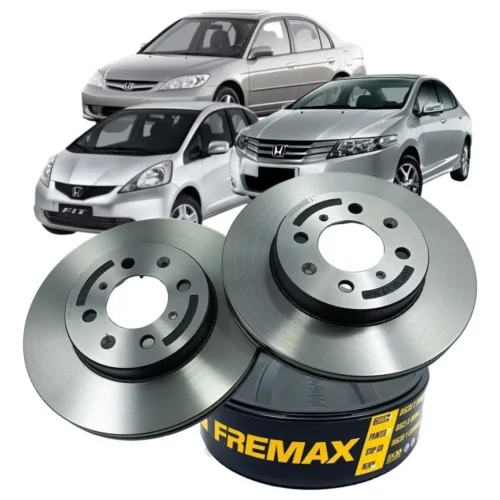 PAR DISCO FREIO DIANTEIRO FREMAX CITY FIT 2009/2014 BD1700